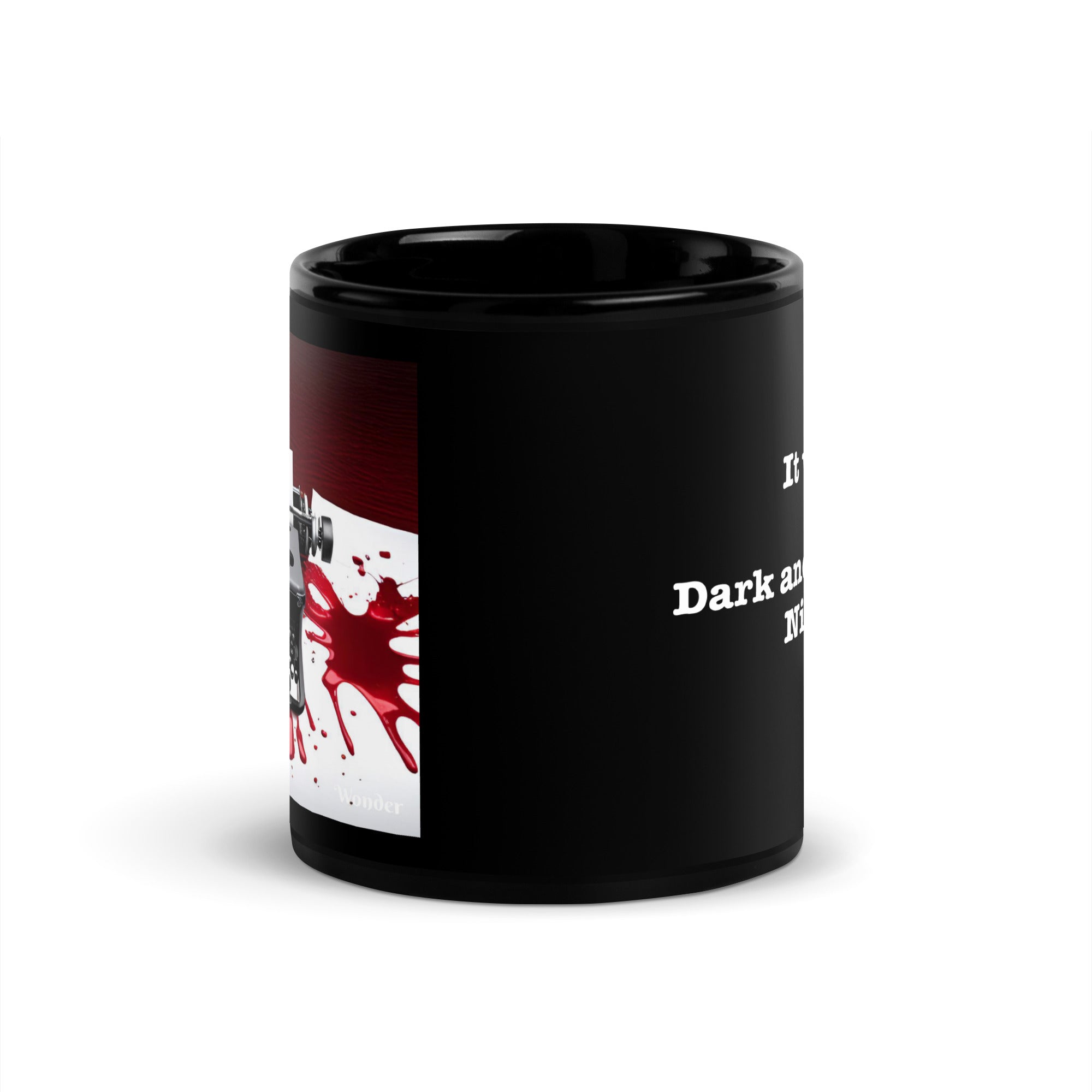 Dark and Stormy Black Glossy Mug