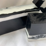 Black and white handmade soap!