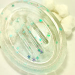 Opalescent Snowflakes Soap Dish